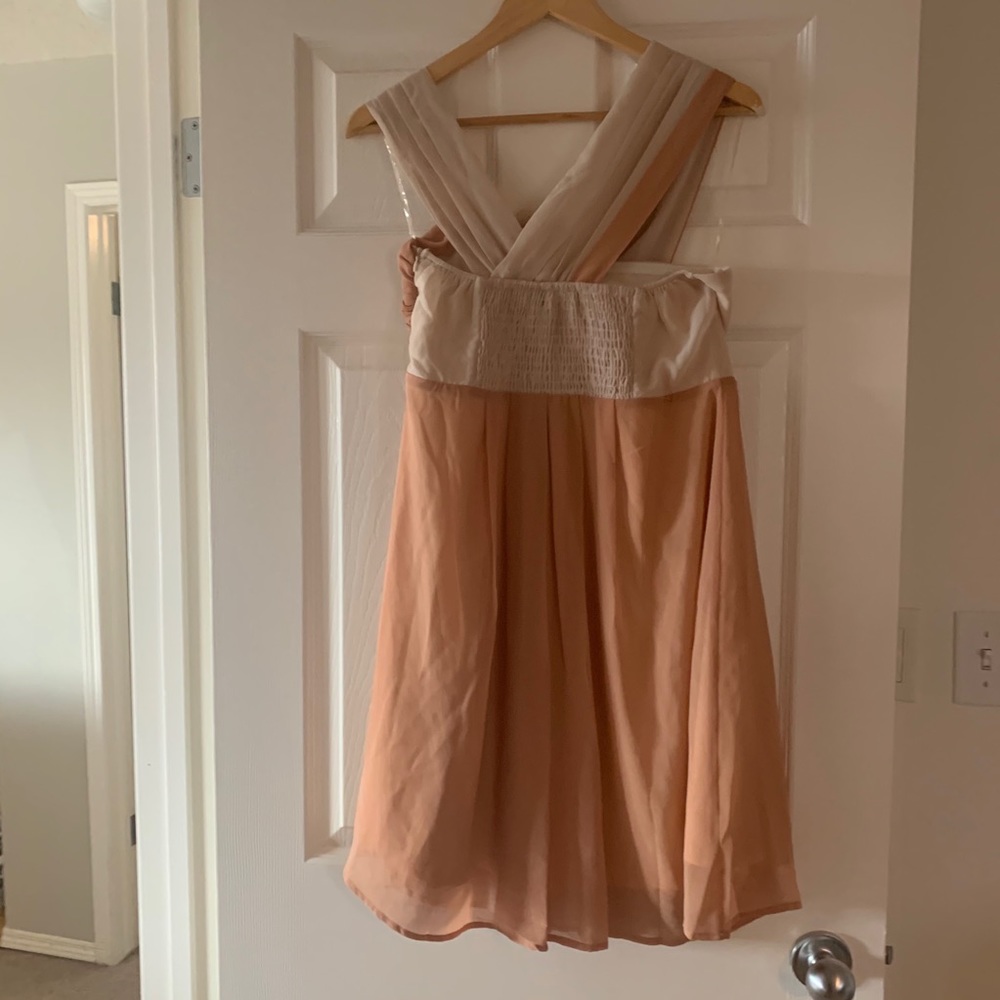 Unique blush dress